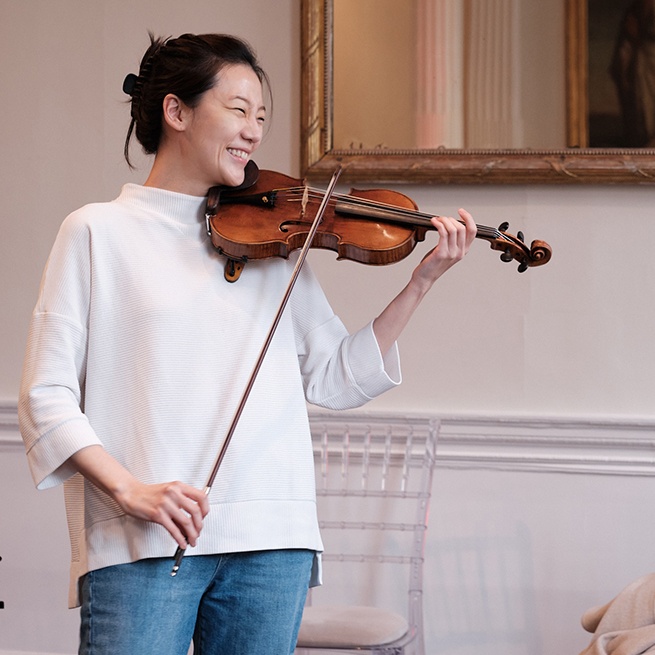 Clara-Jumi Kang performing at Beare's Chamber Music Festival
