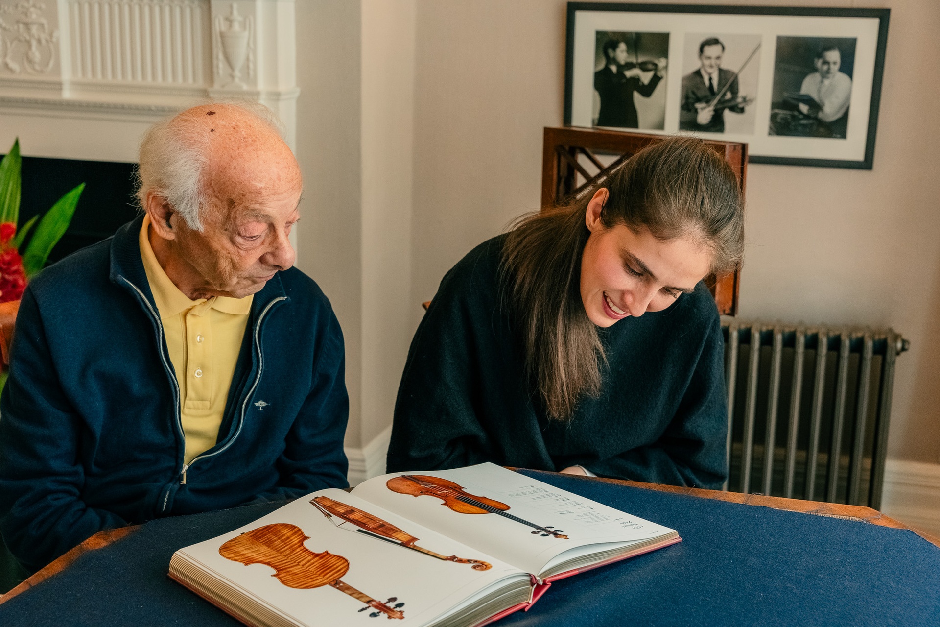 Violinist György Pauk and Júlia Pusker