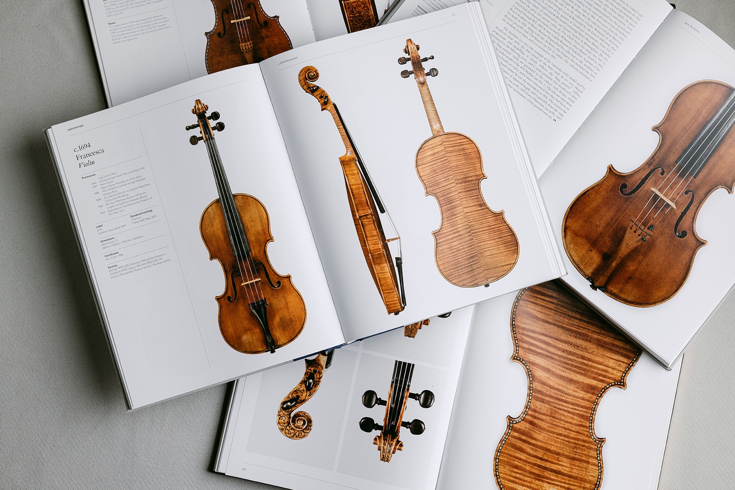 Open pages from Antonio Stradivari: The Complete Works