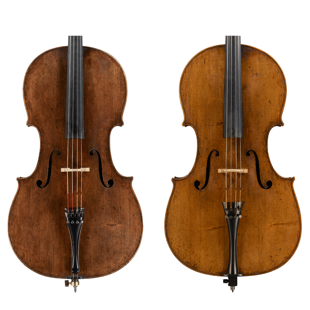 1698 De Kermadec, Blaess and c.1698 London, Boccherini Stradivari cellos composite